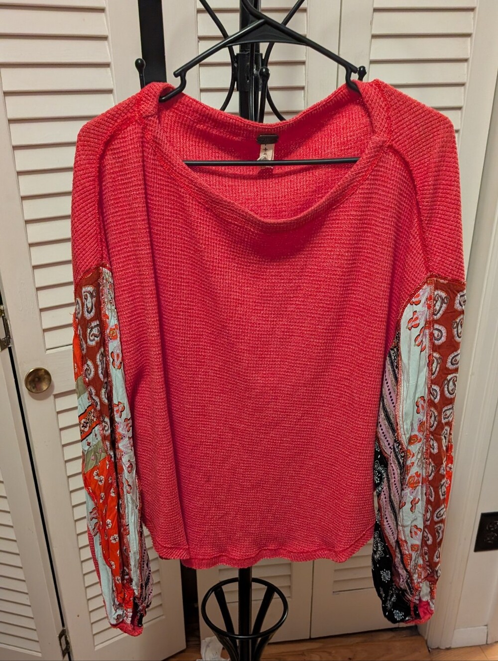 Free People Coral Knit Top Size Small